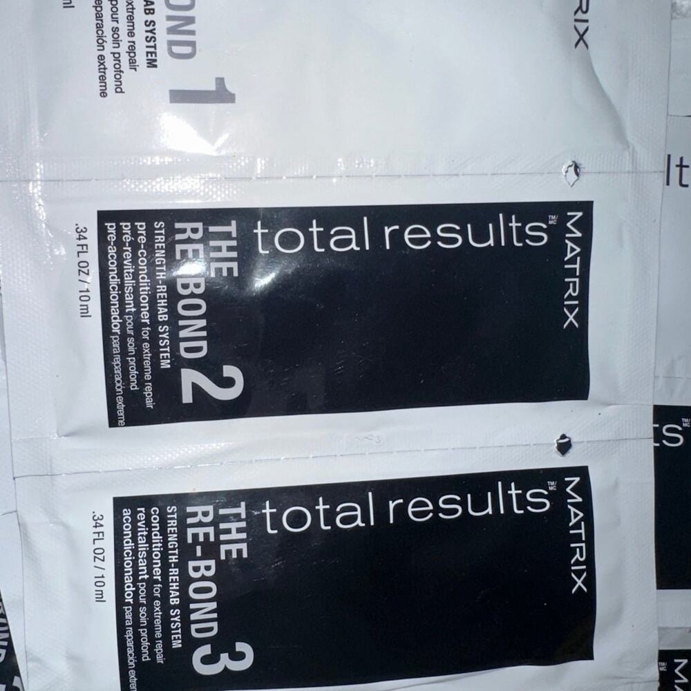 Matrix Total‎ Results The Re-Bond shampoo conditioner travel sample bonds bonder